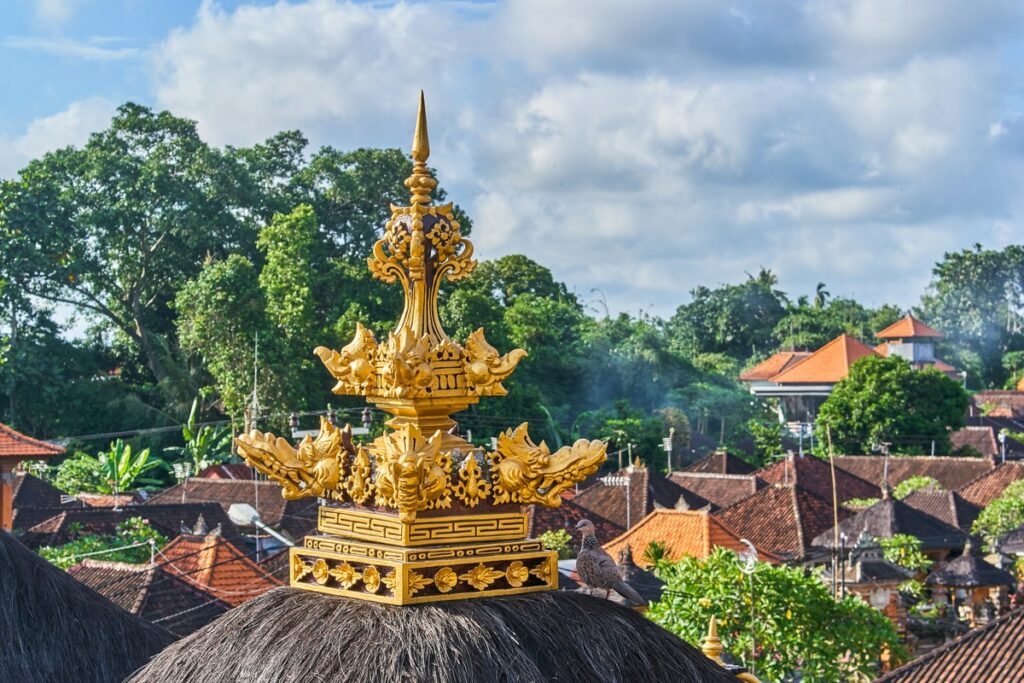 Toit d'un temple d'Ubud