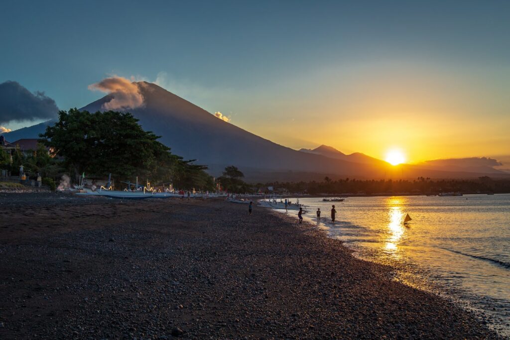 Vu sur le mont Agung