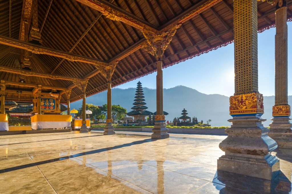 Architecture du temple Pura Ulun Danu Bratan